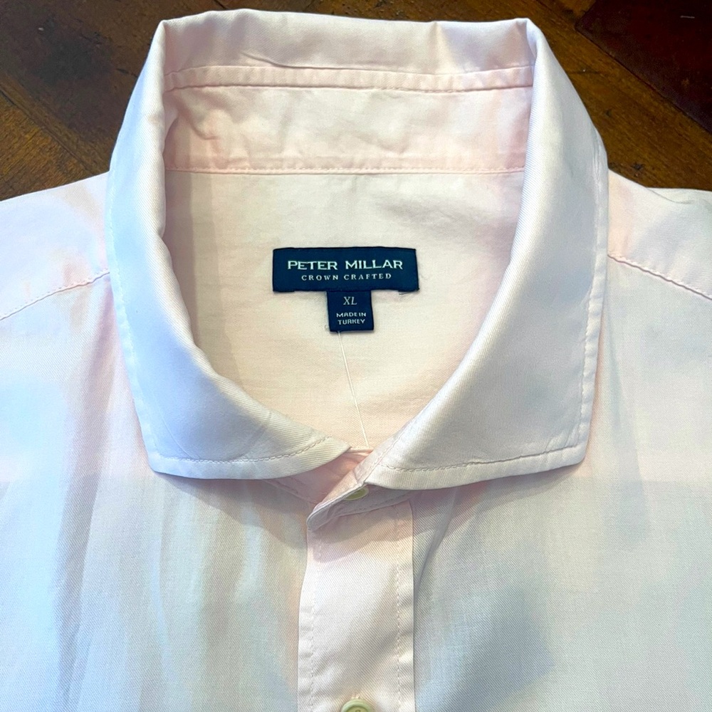Peter Millar Crown Crafted men’s Pink Button down sz XL NWT $250.00